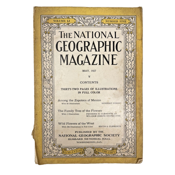 Rare National Geographic May 1927 Issue - Volume LI Number Five + Inserts GUC - Picture 1 of 13
